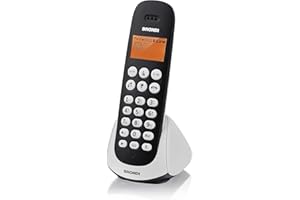 Brondi Adara Telefono Cordless, Nero/Bianco