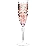 RCR Oasis Crystal Champagne Flutes Glasses, Set of 6, Dishwasher Safe, Perfect for Birthdays, New Homeowners, Events & Occasi