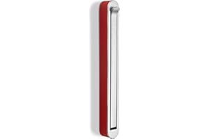 Aufbau - Klapphaken HARZ Chrom matt/rot 140 x 16 mm Mantelhaken Garderobenhaken Kleiderhaken klappbar von SO-TECH®