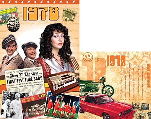 1978 Wedding Anniversary Gift Set - 1978 DVD Film , 1978 Chart Hits CD and a 1978 Greeting Card