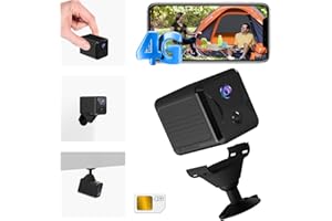 UCOCARE Mini Camara Vigilancia SIM, 4G LTE Camaras de Vigilancia sin Cables con Tarjeta SIM, Bateria 5200mAh, Detección Movimiento AI, Visión 160°, Vision Nocturna