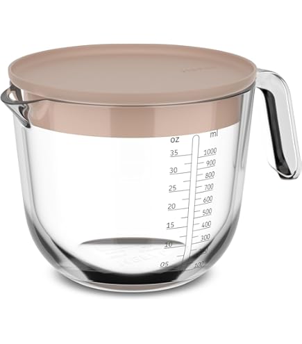 De keukenhulpjes Maatbeker glas Per Stuk 1 st De keukenhulpjes Maatbeker glas Per Stuk 1 st