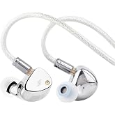 Linsoul SIMGOT ET142 in Ear Monitor, HiFi IEM, 1Planar Driver + 1PZT Hybrid Driver, Wired Ears with Replaceable Nozzles