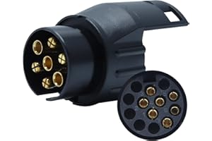 ‎CCLIFE CCLIFE Adapter wtyczki 7-13-pinowej, uniwersalny do przyczep 12 V zasilanie dla przyczep samochodowych, przyczep rowerowych, wtyczka adaptera przyczepy