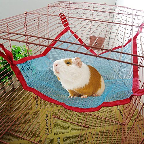 Breathable Nest Mesh Hammock Pet HammockCat Hammock Soft Cat Bed Small Animal Pet Products Rest Cat House Mat Pet Bed in Summer applications Pet ferret, totoro, hamster, squirrel and other pets (M)