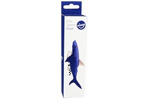 Winkee - Cavatappi squalo | Elegante coltello da cameriere | Apribottiglie di vino con tagliafogli | Cavatappi vino squalo | Cork-wine opener Shark | Regalo per Natale, matrimonio, compleanno