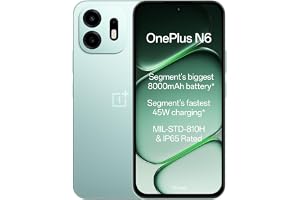 OnePlus N6 | 6GB+128GB | Fresh Mint | Segment's Biggest 8000mAh Battery | Segment's Fastest 45W Charging | 60-Month Smoothnes
