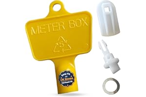 METER BOX REPAIR KIT Meter Box Latch & Key Kit – Plastic Lock, Triangular Key, 2 keys