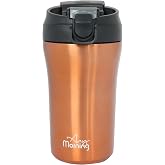 Any Morning 400ml Stainless Steel Thermos Mug with Dual Function Sealing cover, Copper SI232021