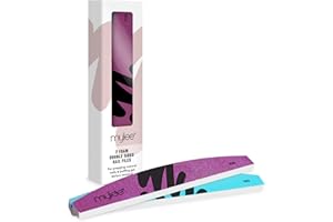 Mylee Lima per Unghie a Doppia Grana 100/180 - Confezione da 2 - Manicure Professionale a Casa, Adatte per Acrilico, Unghie Naturali e Smalto Semipermanente, Prepara, Modella, Ripara