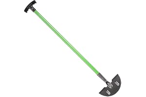 Hardys Garden Tools | Carbon Steel Lawn Edging Border Cutter & Garden Edging Tool | Half Moon Lawn Edger & Edge Trimmer with Head Step | T Handle 91cm