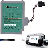 Wii U Battery, Hisewen 2200 mAh Replacement Battery for Nintendo Wii U Gamepad WUP-010 WUP-012 WUP012 WUP-002 WUP002