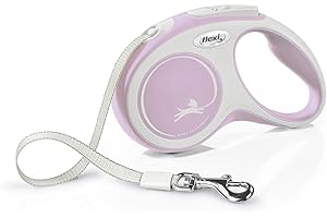 Flexi® Comfort S Crinta 5 m Rosa, Correa Extensible para Perros hasta máx. 15 kg