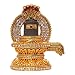 Brass 24 K Gold Plated With Stones Hindu God Shivling Car Dashboard Idol Lord Shivlinga Handicraft Statue , Bhole Baba / Mahadev Decorative Spritual Puja Vastu Showpiece Figurine - Religious Pooja Gift Item & Murti for Mandir / Temple / Home Decor / Office / Study Table RS.449.00