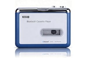 SUNGOOYUE Odtwarzacz Kasetowy Bluetooth, Odtwarzacz Taśm ABS Auto Reverse Wyjście Bluetooth do Głośnika Słuchawek z Automatycznym Odwracaniem Taśmy