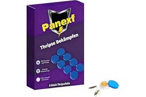 Panexf Thrips, plantes d'intérieur, lot de 8, thrips, lutte, piège à ravageurs pour attraper sans poison les parasites rampants