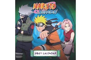 Naruto Broschurkalender 2025: Terminkalender mit Platz für Notizen und tollen Bildern aus der beliebten Anime-Serie. Fabelhafte Geschenkidee für alle Manga-Fans. 30,5 x 30,5 cm