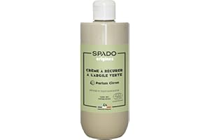 GLOSS SPADO Origines - Crème à récurer à base d'argile verte - Récure, polit et fait briller - Parfum citron 100% naturel - Ecocert - 500ML- Fabrication française