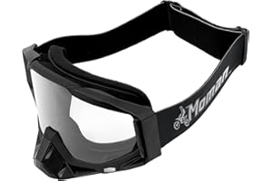 Moman Lunette de Moto Cross, Lunettes de Moto Surlunettes de Conduite Anti-UV400 Anti-Poussière Coupe-Vent Lunettes de Ski Lentilles Anti-Rayures Lunettes de Protection Pour Cyclisme VTT ATV MX