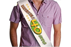 DOR IMPORT S.R.L. FASCIA 40 anni - IRRESISTIBILE 40 ENNE - gadget idea regalo scherzoso compleanno