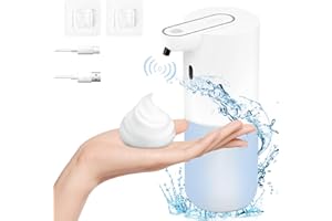 LWMTT Automatyczny dozownik mydła, do łazienki, toalety, kuchni i biura (biały)