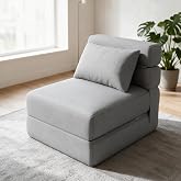 Garvee Modern Convertible Bed Chair, Folding Sofa Bed with Memory Foam and Upgraded Pillow, Comfortable Floor Sofa for Living