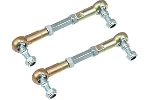 X AUTOHAUX 2pcs M8 80mm Steering Tie Rod for 50cc 70cc 90cc 110cc 125cc ATV