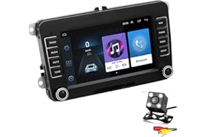 GOFORJUMP 2 DIN Android 7 "GPS Navigation Car Stereo Radio Media Player para Bora Golf VW Polo Volkswagen Passat B6 B7 Touran con cámara de visión Trasera