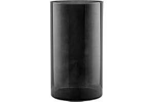 ‎TREND FOR HOME TREND FOR HOME Bodenvase Groß aus Glas 29 cm Zylinder Bunt für Osterstrauch Pampasgras Rund | Graphit | 5120 ml | Ø 15.8 cm | Magnolia Smoky