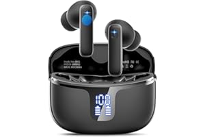 RENIMER Bluetooth Kopfhörer, In Ear Kopfhörer Kabellos Bluetooth 5.3 Kabellose Kopfhörer mit 4 Mikrofon, ENC Lärmreduzierung Wireless Earbuds, 40 Std HiFi Stereo, LED-Anzeige, USB-C, IP7 Wasserdicht Ohrhörer