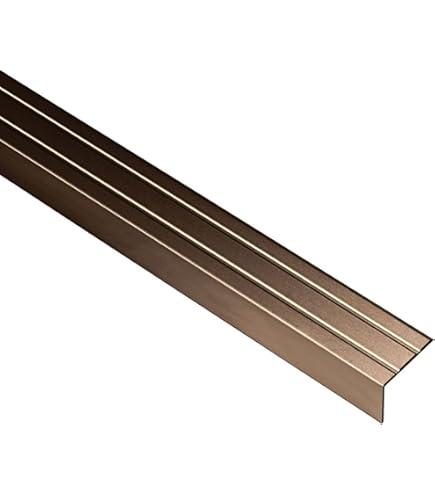 acerto 35408 Aluminium traphoekprofiel - 100 cm, 20 x 20 mm * antislip