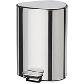 Joseph Joseph EasyStore Luxe Paslanmaz &Ccedil;elik 5 Litre Pedallı &Ccedil;&ouml;p Kovası, &Ccedil;&ouml;p Kovası, &Ccedil;&ouml;p Kovası, Yumuşak Kapanır Kapak, &Ccedil;ıkar