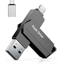 Patianco USB Flash Drive for iPhone 256GB [MFi Certified] USB 3.0 Pendrive for Lightning USB C Key Memory Stick 3 in 1 Quick One-Click Backup for OTG