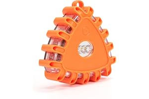 BAFIWU Rundumleuchte Led, Warnleuchte Mit 9 Flash-Modi, Batteriebetrieben Warnlicht mit Magnet und Haken, Dreieck LED Warnleuchte Geeignet für Verschiedene Notfallsituationen bei Outdoor-Anlässe