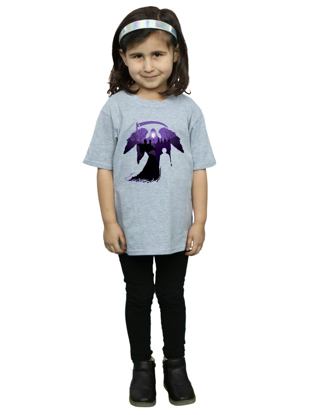 Absolute-Cult-Harry-Potter-Mdchen-Graveyard-Silhouette-T-Shirt