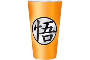 ABYSTYLE DRAGON BALL - Premium Large Glass - 400ml - Goku Saiyan - box
