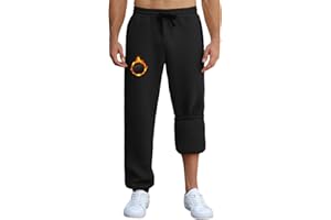 CMTOP Pantalon de Jogging pour Hommes Survêtement Chaud Doublé de Polaire Pantalon de Sport Décontracté en Coton avec Poche Pantalons Baggy d'hiver pour L'intérieur et L'extérieur
