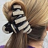 Crystal Hair Clip Diamante Hair Claw Clip Geometric Hair Clip Claw Large Hair Clip Wedding Hair Clip Black Hair Grip Hairclip Hair Accessory