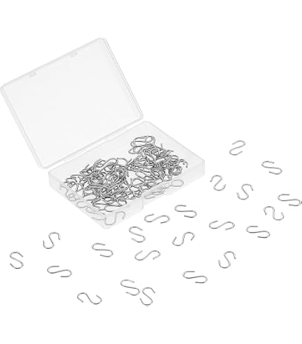 200 Stück S-Form Haken Aus Edelstahl, 21 X 13 Mm, Für Kronleuchter, Kristallperlen & Deko-Anhänger