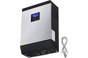 VEVOR Inverseur Solaire 5000W Inverseur de Courant, Inverseur de Courant pour Voiture, DC 48V à 230V AC Inverseur pour Voiture avec Chargeur Secteur et Contrôleur Solaire MPPT