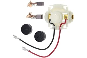 Aroidful Balai de Charbon + Porte Balai Charbon + Casquettes pour Charbon Disqueuse DGA452 BGA452 BGA450 BGA402 CB430 GA400 GA400D