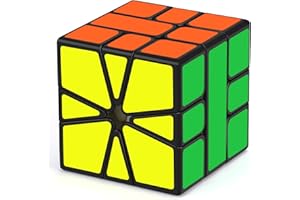 Maomaoyu Square 1 Square One SQ-1 SQ1 Skewb Puzzle Cube Magique Magic Cube Puzzle Ultra Rapide (Noir)