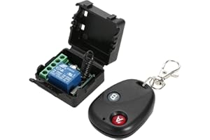 Splenssy, Trasmettitore e ricevitore, 433 Mhz, per casa smart, 433 Mhz, 12 V CC, 1 can., relè di interruttore remoto wireless, moduli di interruttore remoto e telecomandi del trasmettitore