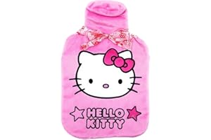 BB DESIGNS LTD Hello Kitty Pink Star Hot Water Bottle & Cover Set - 2Ltr