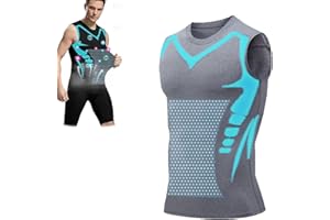 HEHIMIN Vita-Boost Compression Shirt,Version Ionic Shaping Sleeveless Vest,Menionic Tourmaline Posture Corrector Vest,Sleeveless Compression Shirts for Men