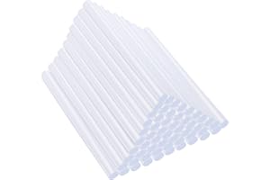 Coolty 100pcs Bâtons de Colle Chauds 11mm x 100mm pour Pistolet à Colle 60W Artisanat Bricolage