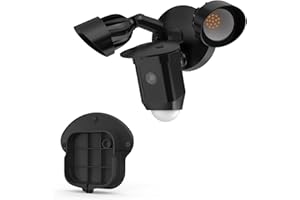 TIUIHU Protective Cover for Rin g Floodlight Cam Wired Plus, Outdoor Camera Protective Cover Sun and Rain Shield Accessories, Black