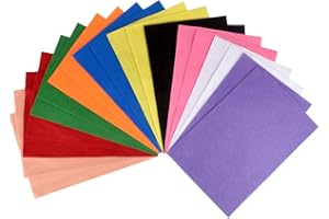 ewtshop® Filc do majsterkowania, 20 arkuszy w formacie 30 x 20 cm, płyty filcowe w 10 prac ręcznych, DIY i szycia