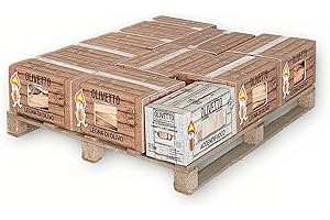 GENERICO FE.MI.RO - 9 Scatole di Legna da Ardere di Ulivo da 10 kg per Camino, Stufa + 1 Scatola Legnetti Accendifuoco in Omaggio + Barretta Accendifuoco Naturale - Legna per Camino Pulita e Pronta all’Uso