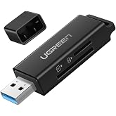Ugreen USB 3.0 SD ve Micro SD Kart Okuyucu, Siyah